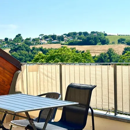 N291 - Numana, Bilocale Con Terrazzo In Con Piscina Appartement Numana
